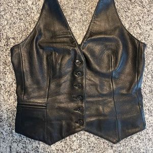 COPY - Leather Halter Vest